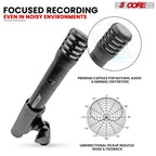 Professional Instrument Microphone Pencil Mic Condenser Cardioid Unidirectional Stick Microfono with Windscreen Mic Clip & Case - INSTRU MIC 100 GREY