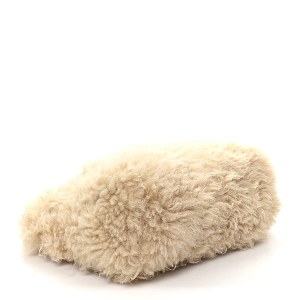 Shearling Shoulder Bag Natural