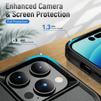 Entronix Bundle Compatible with iPhone 11 Pro Max - Soft-Touch Dual-Layer Case & 1 Clear Screen Protector