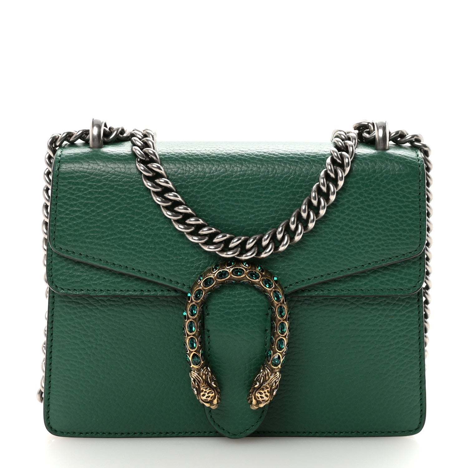 Calfskin Mini Dionysus Shoulder Bag Emerald