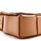 Lambskin Maxi Intrecciato Cassette Crossbody Bag Caramel