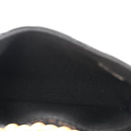 Patent Enamel Quilted Coco Hearts Clutch With Chain Black