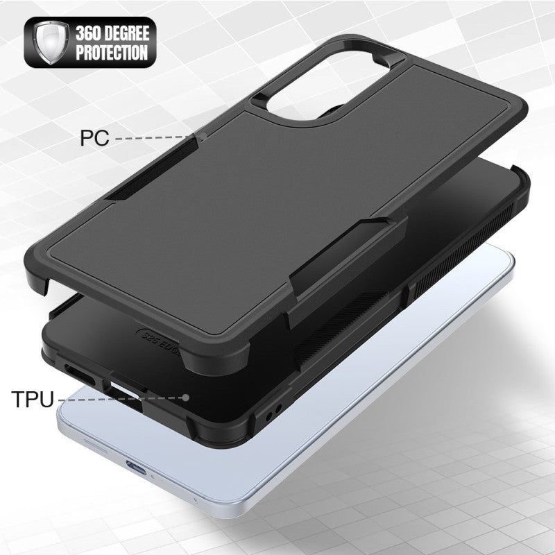 Entronix Case Compatible with Galaxy S25 Edge - Soft-Touch Dual-Layer Sleek Cover