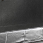 Calfskin Crocodile Embossed Graffiti Cocodile Medium Boy Flap Black