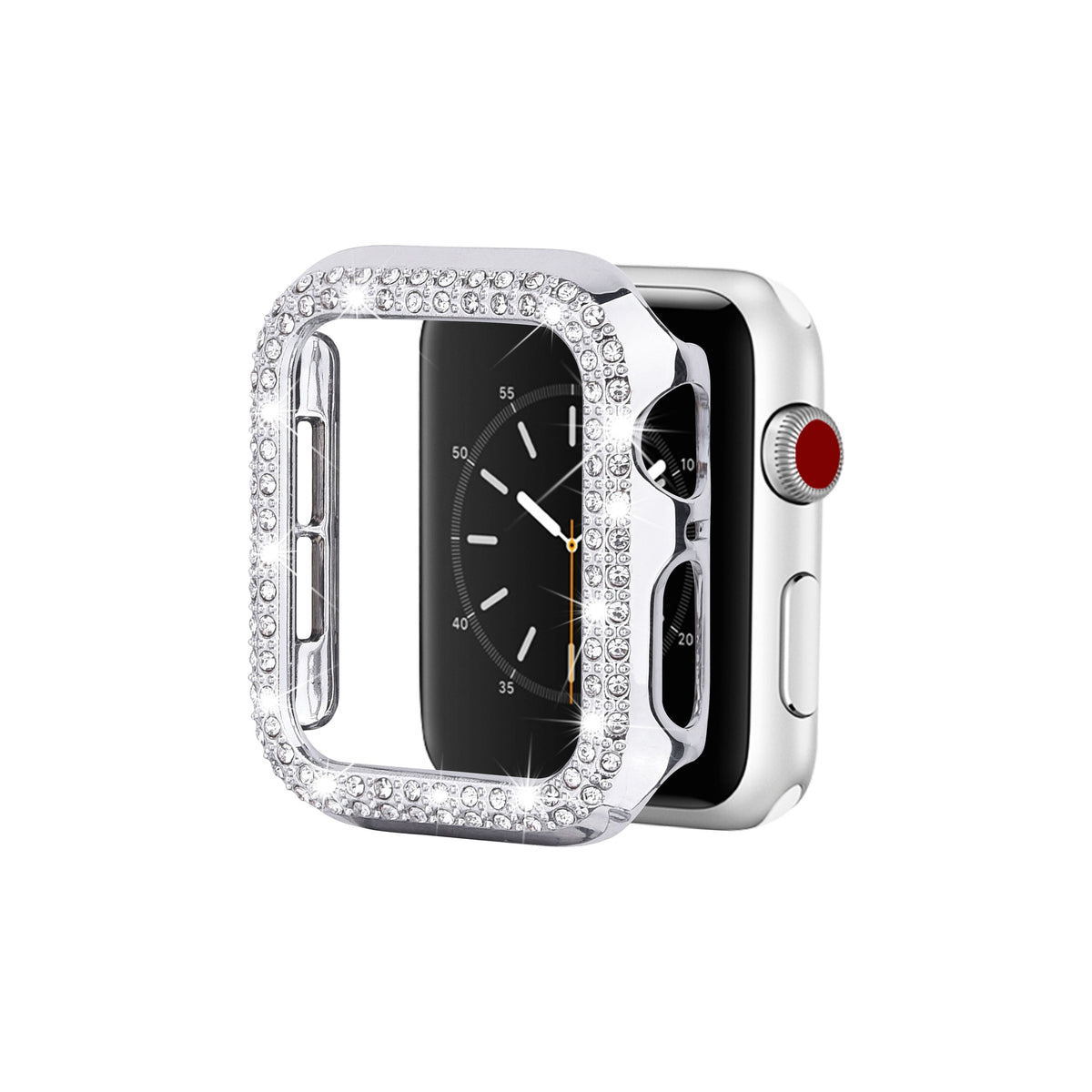 Entronix Case Compatible with iWatch Series 9/8/7, 41mm - Diamond Cover w/ Built-In Screen Protector