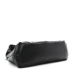 Lambskin Quilted Small Loulou Puffer Monogram Chain Satchel Black
