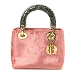 Velvet Mini Lady Dior Rose