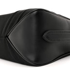 Re-Nylon Vitello Large Aimee Shoulder Bag Black