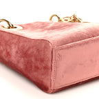 Velvet Mini Lady Dior Rose