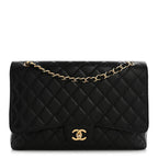 Caviar Maxi Single Flap Black