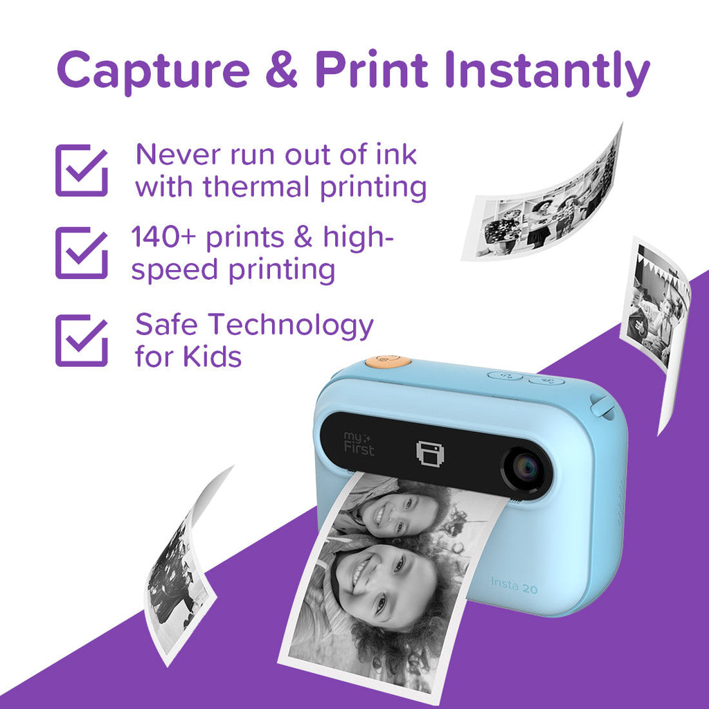 myFirst Camera Insta 20 - Instant Print Digital Camera for Kids (Cotton Candy Mix)