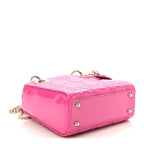 Patent Cannage Mini Lady Dior Pink