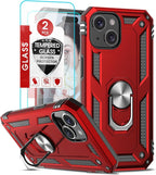 Entronix Bundle Compatible with iPhone 15 Plus - Guard Gripstand Case & 2 Clear Screen Protectors