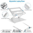 Laptop Stand Aluminum Angle Adjustable Computer Holder Riser Heat Vent Notebook Elevator