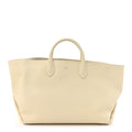 Pebbled Calfskin Medium Amelia Tote Ivory