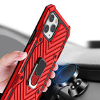 Iphone 12 Pro Max Kickstand Anti-Shock And Anti Falling Case In Red