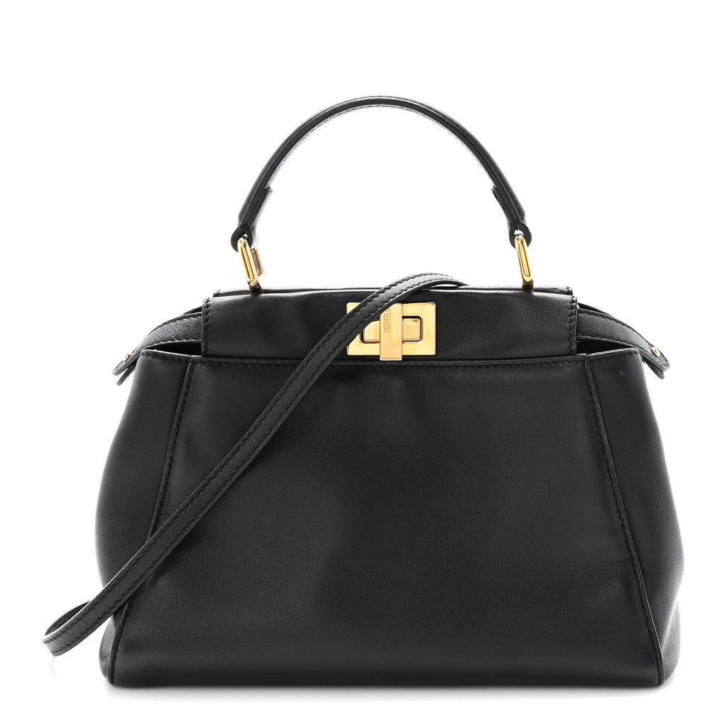Nappa Mini Peekaboo Iconic Satchel Black