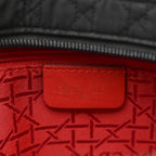 Nylon Cannage Large Lady Dior Black