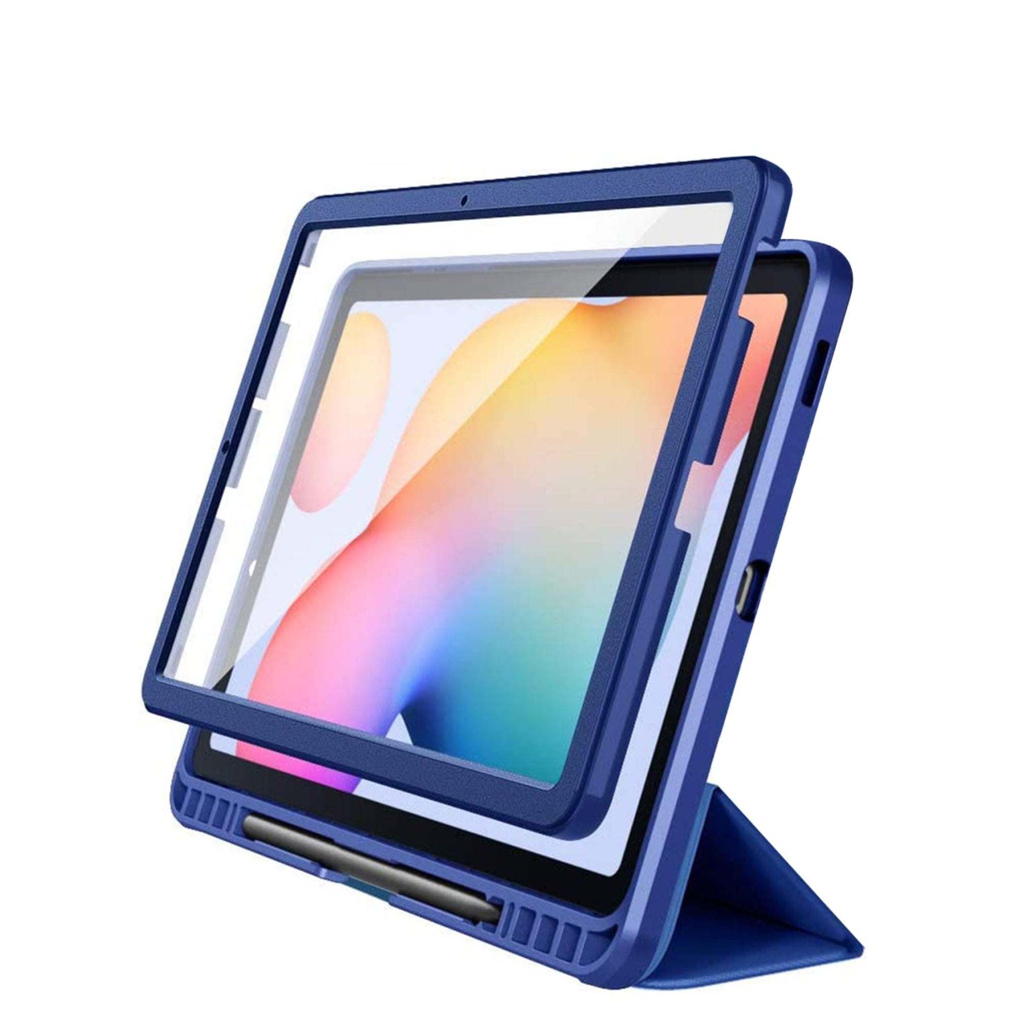 SAHARA - Heavy Duty Folio Case for Samsung Galaxy Tab S6 Lite (2020-2024) - Blue