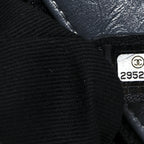 Metallic Aged Calfskin Quilted Mini Coco Handle Flap Charcoal