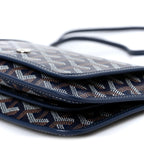Goyardine Plumet Wallet Clutch Navy