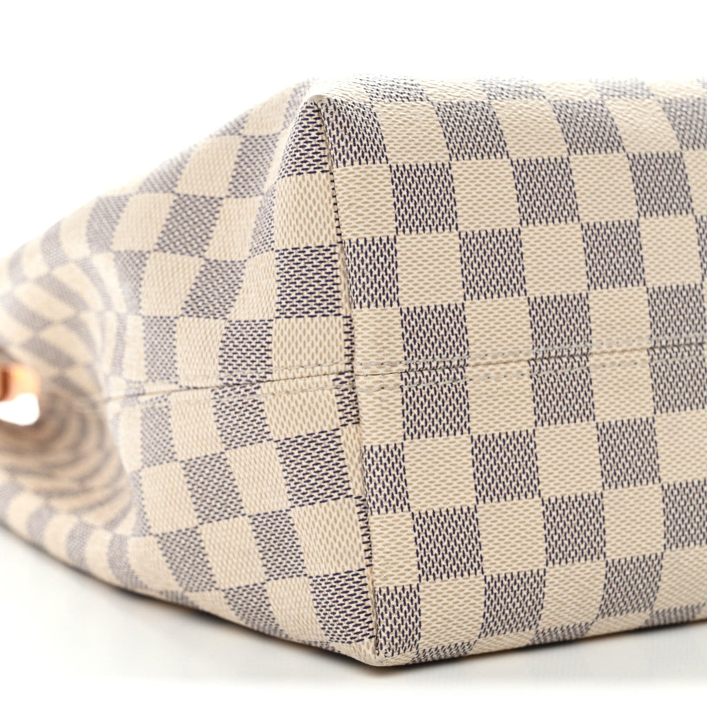 Damier Azur Graceful MM Rose Ballerine