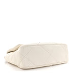 Lambskin Quilted Medium Chanel 19 Flap White