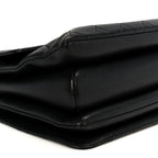 Calfskin Quilted Small Gold Top Handle Flap Black