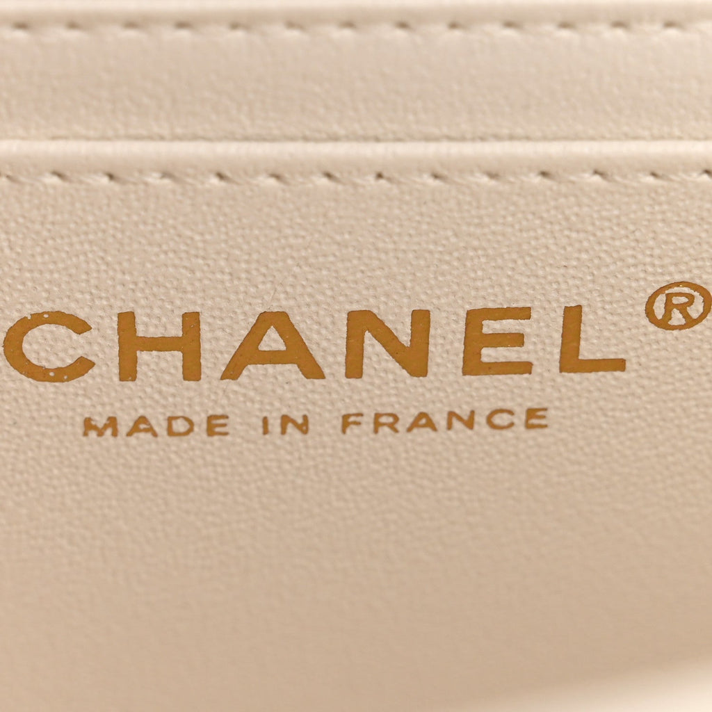 Aged Calfskin Quilted 2.55 Reissue Mini Flap White