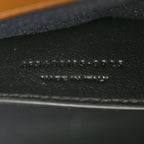 Suede Mixed Matelasse Triquilt Medium Monogram Envelope Satchel Bark Brown