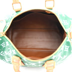 Calfskin Monogram Speedy P9 Bandouliere 30 Green