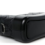Aged Calfskin Quilted Small Gabrielle Hobo Black