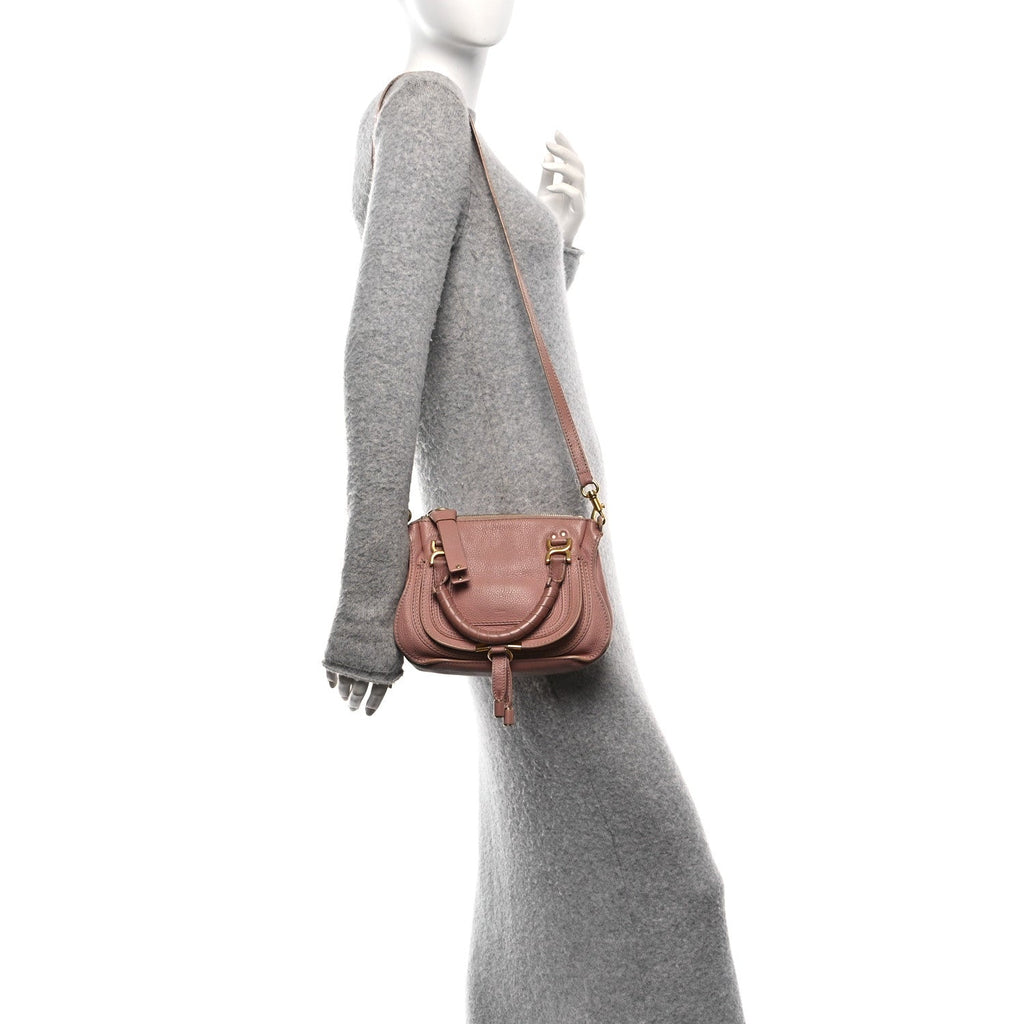 Calfskin Mini Marcie Satchel Light Pink