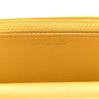 Lambskin Quilted Wallet On Chain WOC Yellow