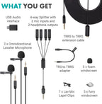 Movo VersaLav-V2 Lav Universal Mic Set