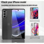 SAHARA - ZeroDamage Ultra-Strong+ Tempered Glass Screen Protector (2-Pack) - Motorola Moto G Stylus 5G