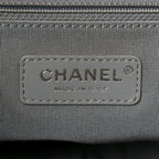 Metallic Crumpled Calfskin Chain 20s Signe Tote Silver
