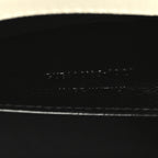 Grain De Poudre Textured Mixed Matelasse Medium Triquilt Monogram Satchel Crema Soft