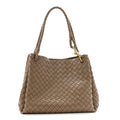 Nappa Intrecciato Large Andiamo Parachute Shoulder Bag Pinecone