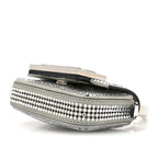 Nubuck Crystal Catalan Mirror Nano Maxi Buckle Baguette Charm Pietra Argento
