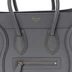 Baby Drummed Calfskin Micro Luggage Kohl