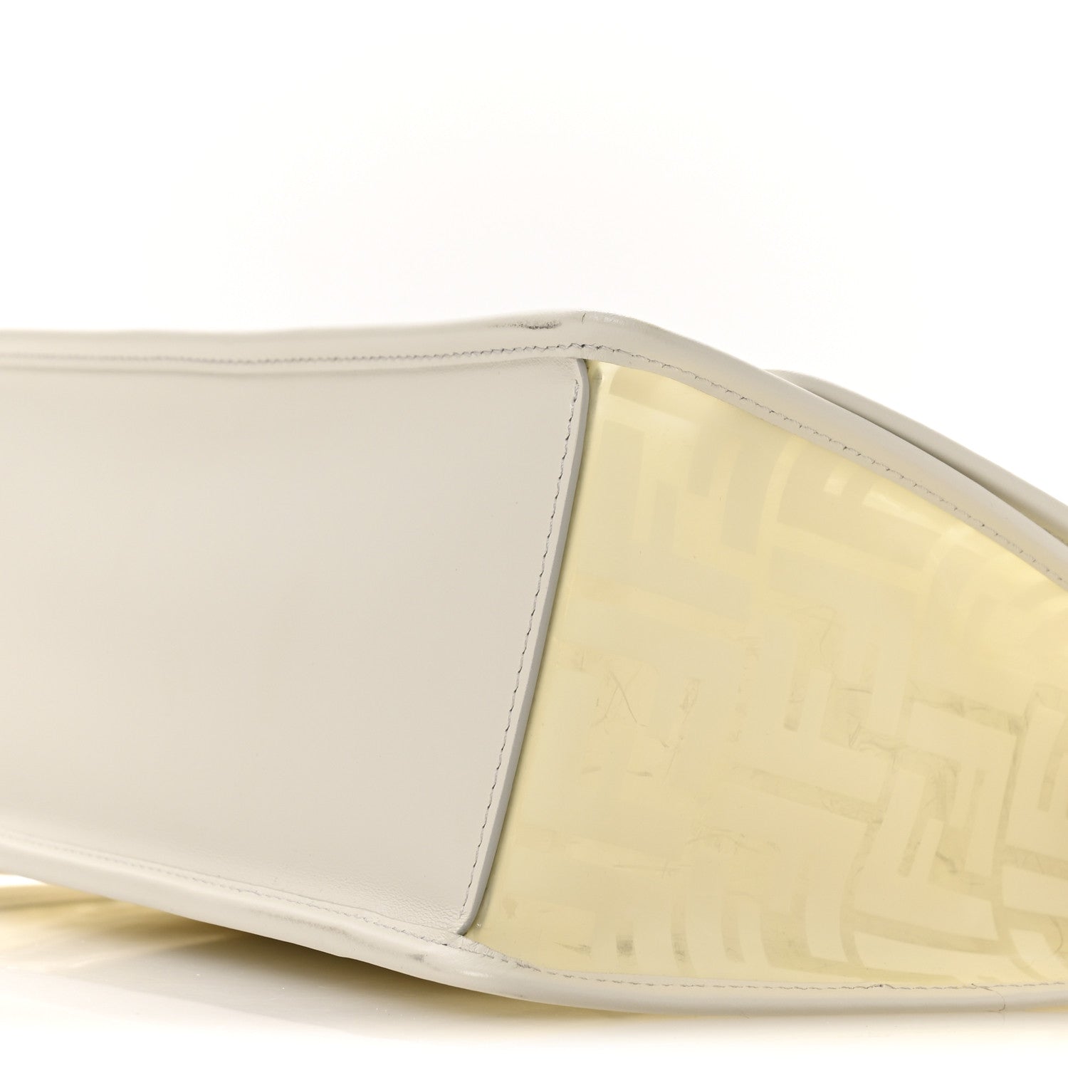 TPU FF Vitello Century F is Fendi Kan I Shoulder Bag White