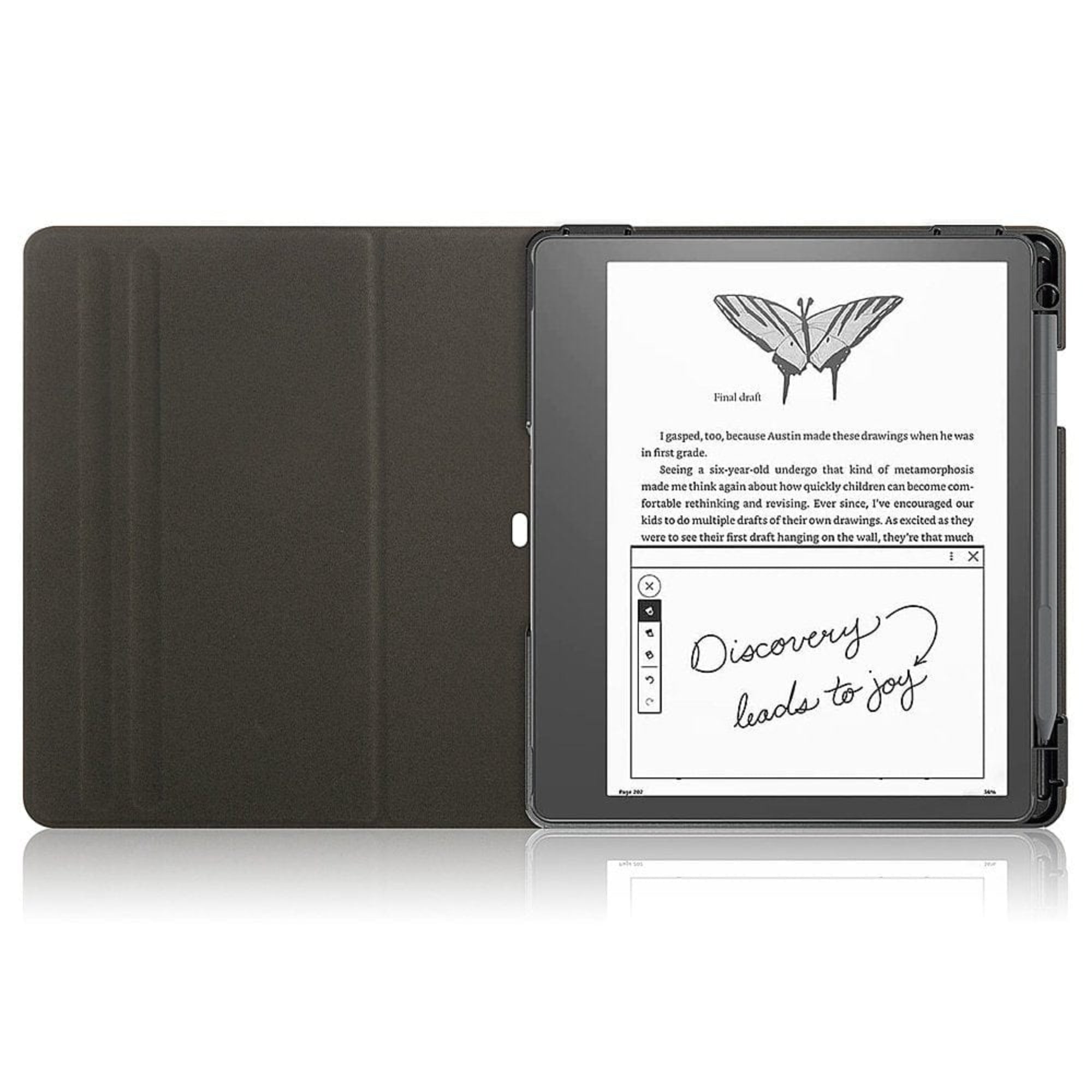 SAHARA - Leather Bi-Fold Folio Case for reMarkable 2 - Black