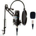 Movo PodPak Podcast Equipment Bundle with Microphone, Boom Arm, and Pop Filter