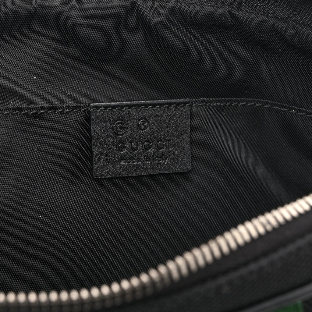 Canvas Web Slim Belt Bag Black