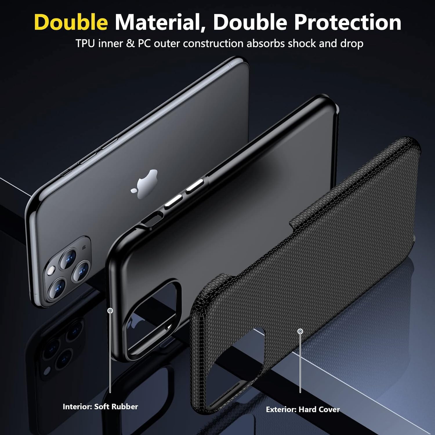 Entronix Case Compatible with iPhone 16 - Anti-Slip Rugged Shockproof Cover