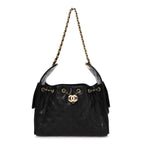 Caviar Quilted Small Chanel 25 Handbag Black