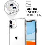 Entronix Case Compatible with iPhone 11 - [Hard Back] Slim Clear