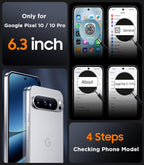 Entronix Case Compatible with Pixel 10/10 Pro - [Hard Back] Clear Cover