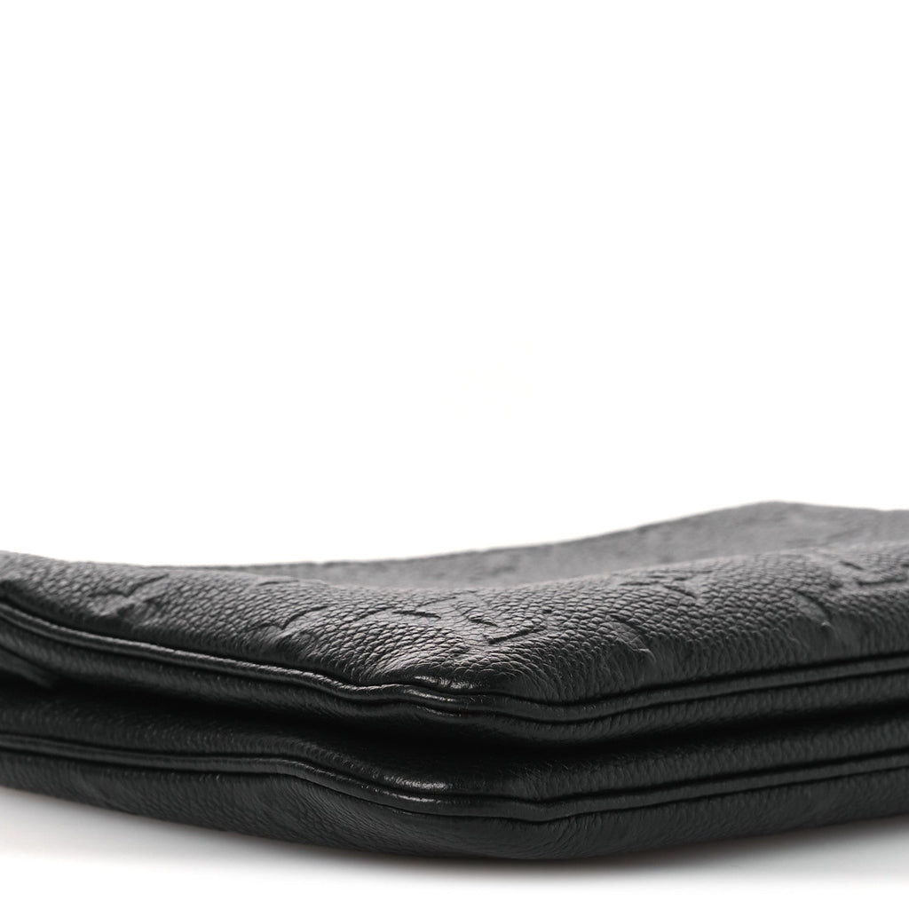 Empreinte Double Zip Pochette Black